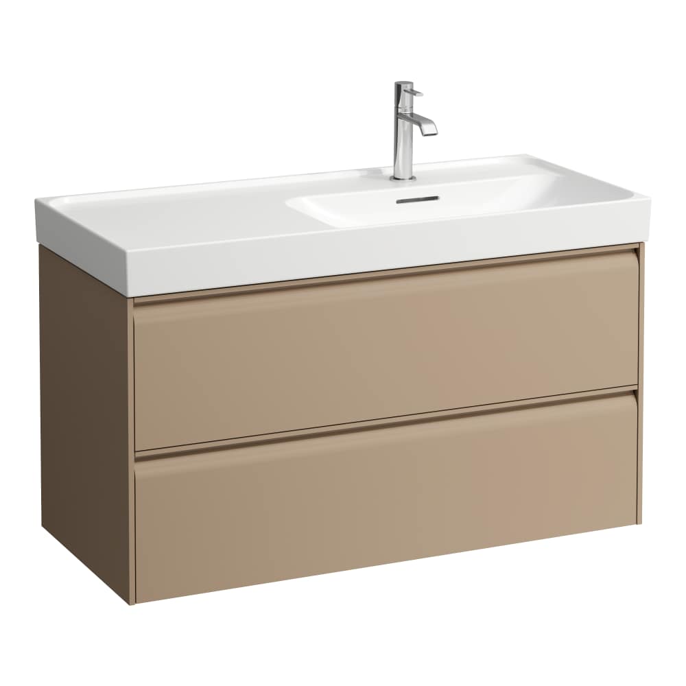 Laufen Meda skrinka 98.4x44.8x51.5 cm závesná kúpeľňová skrinka pod umývadlo kapučíno H4217420114651