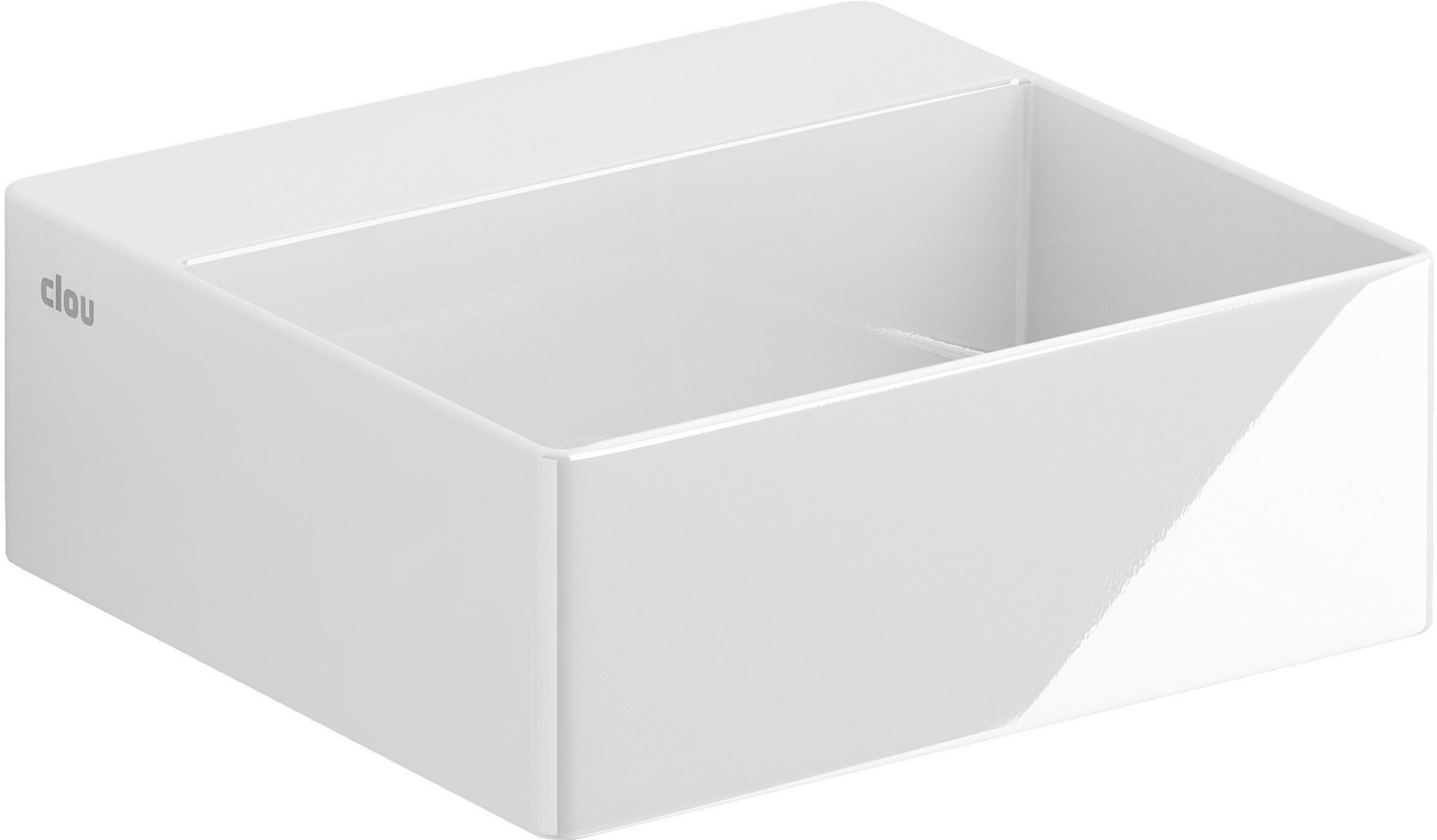 Clou New Flush umývadlo 28x27 cm obdĺžnik klasické umývadlo-pultové umývadlo biela CL/03.03410