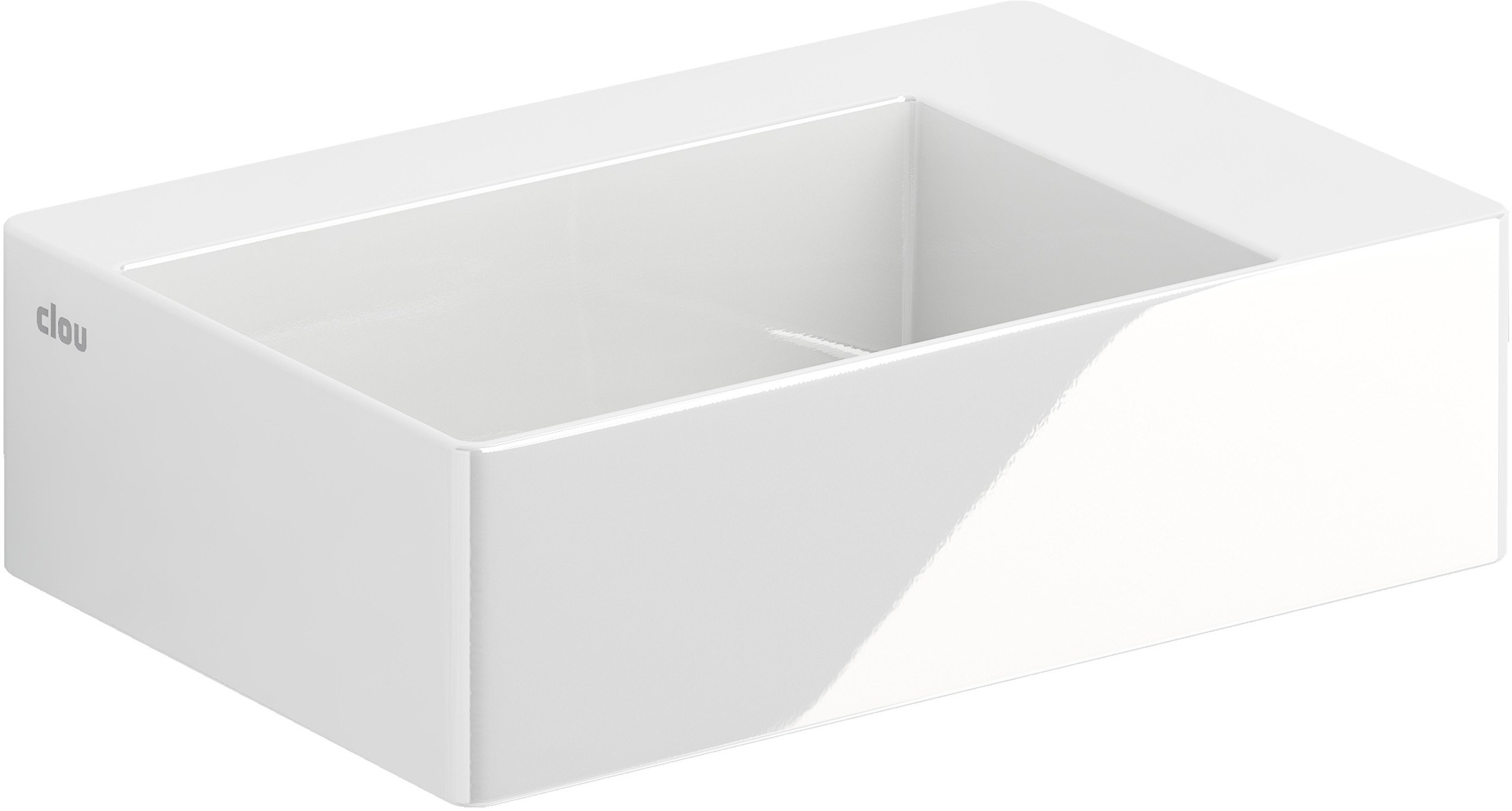 Clou New Flush umývadlo 35.5x24.5 cm obdĺžnik klasické umývadlo-pultové umývadlo biela CL/03.03420