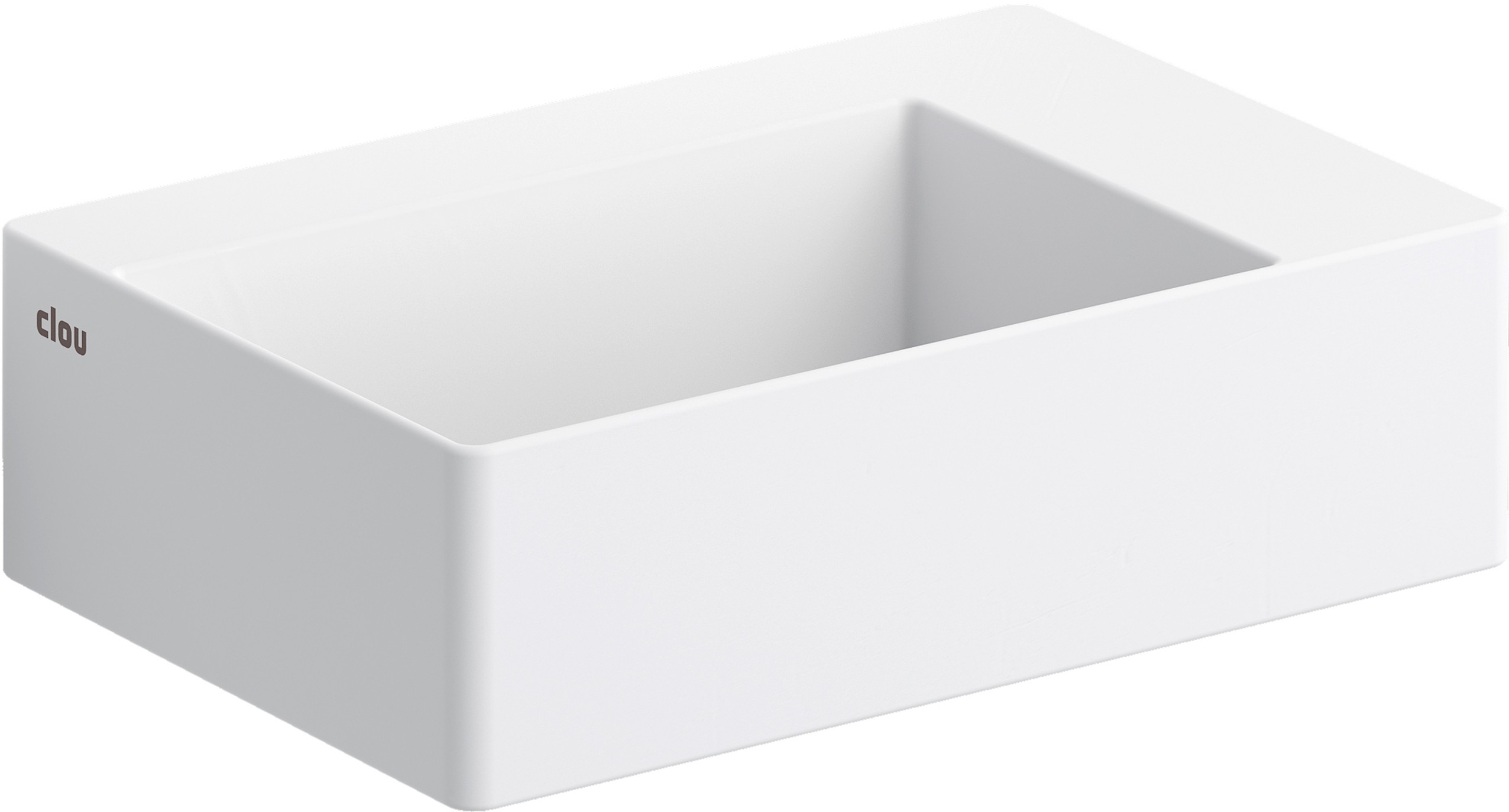 Clou New Flush umývadlo 35.5x24.5 cm obdĺžnik klasické umývadlo-pultové umývadlo biela CL/03.13420