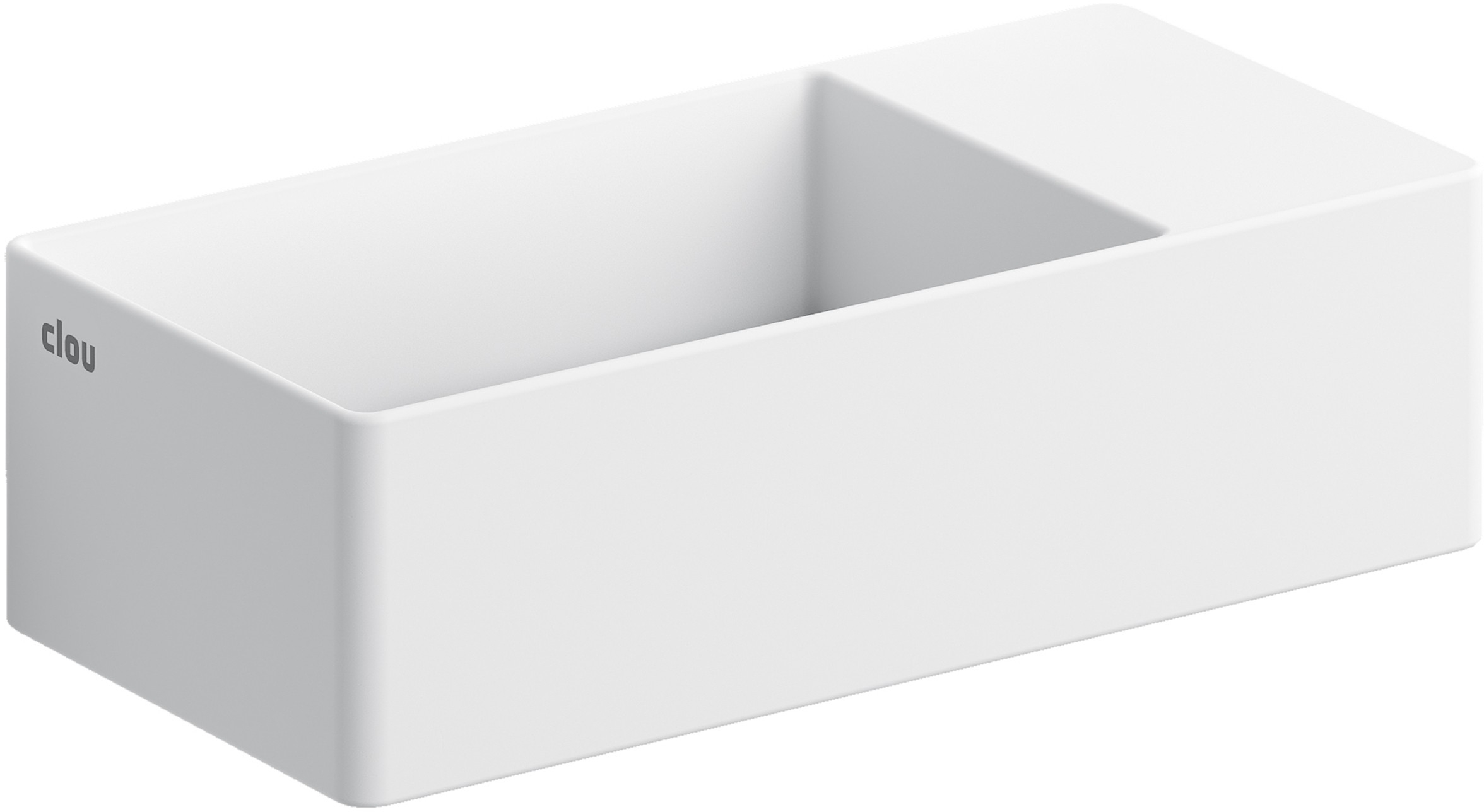 Clou New Flush umývadlo 35x18 cm obdĺžnik klasické umývadlo-pultové umývadlo biela CL/03.13430