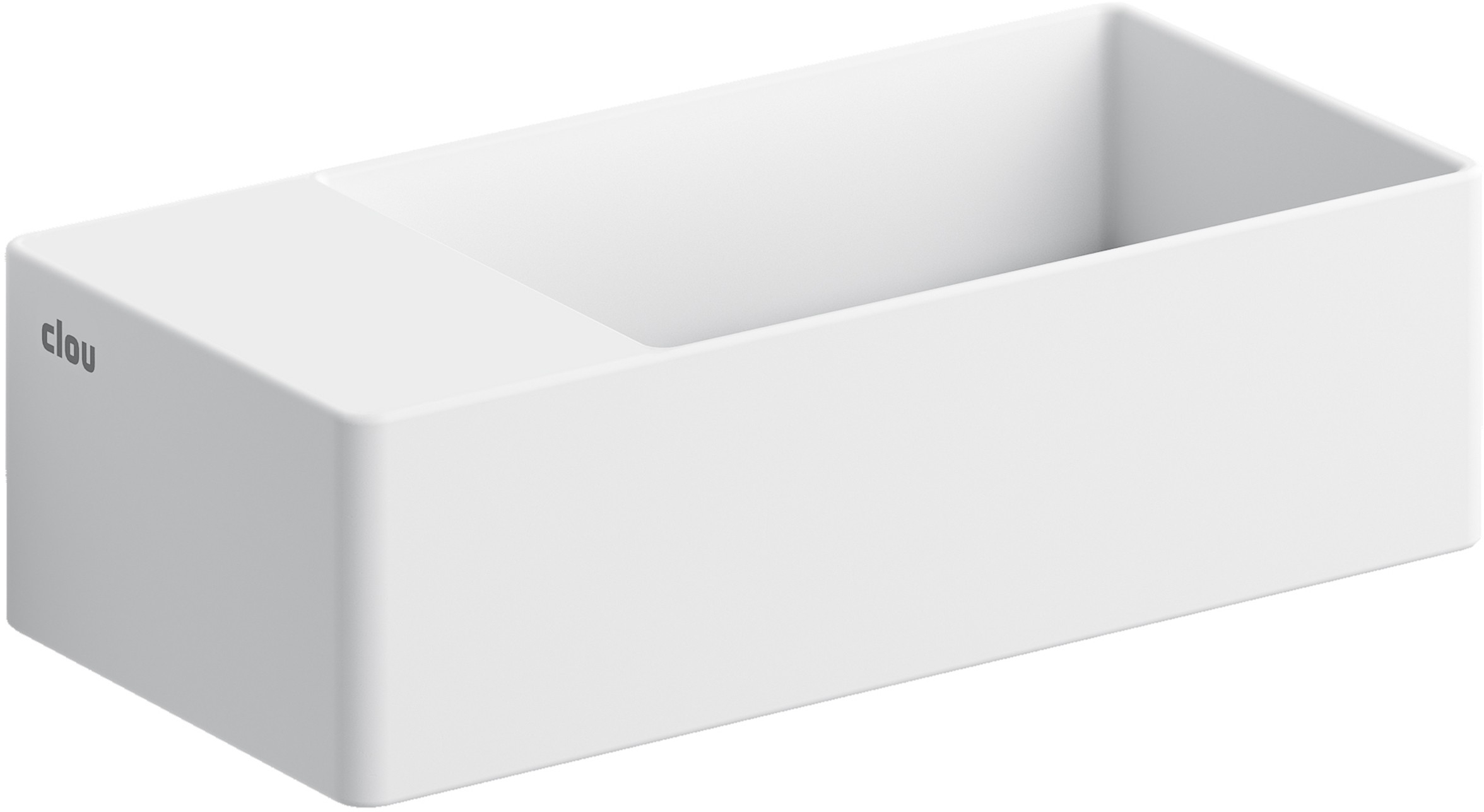 Clou New Flush umývadlo 35x18 cm obdĺžnik klasické umývadlo-pultové umývadlo biela CL/03.13432.02