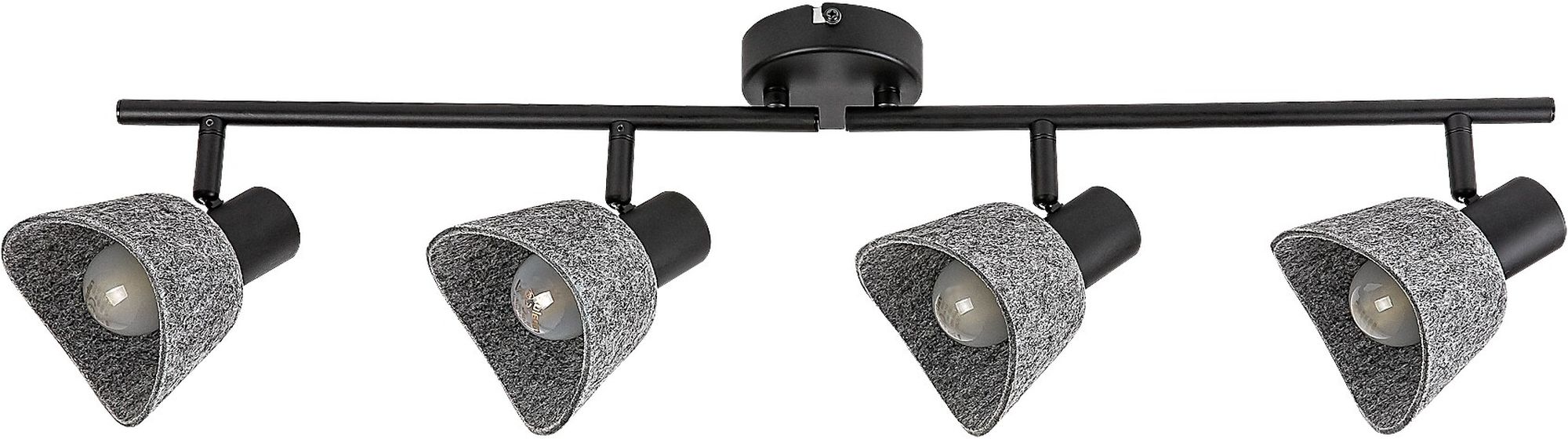 Rabalux Farelia stropné svietidlo 4x10 W čierna-sivá 73008