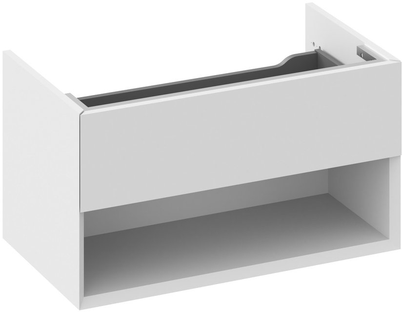 Ravak Lite skrinka 80x45x43 cm závesná kúpeľňová skrinka pod umývadlo sivá X000001865