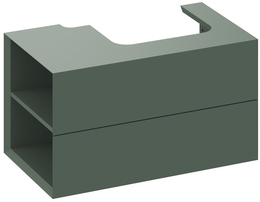 Ravak Lite skrinka 80x45x43 cm závesná kúpeľňová skrinka pod umývadlo zelená X000001876