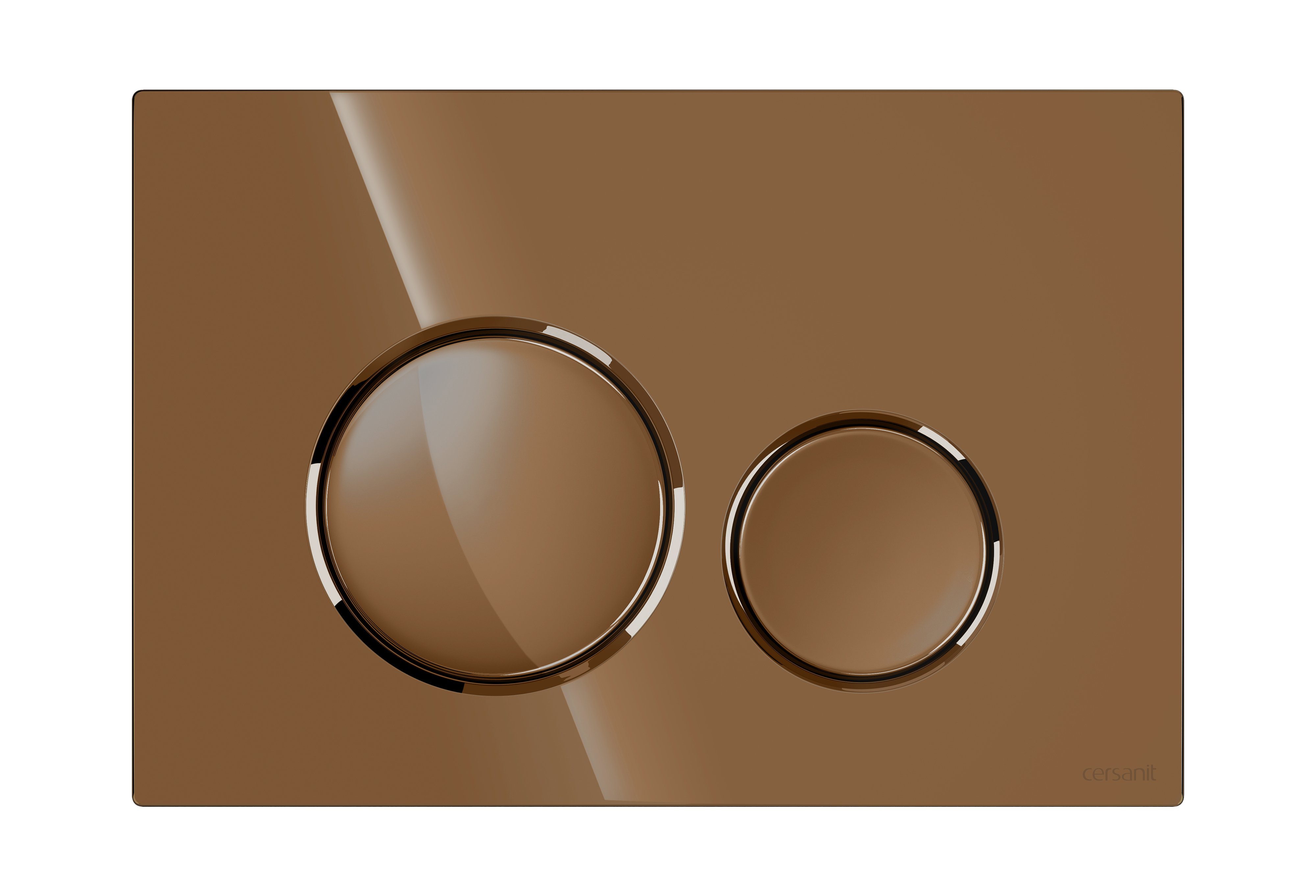 Cersanit Luna splachovacie tlačidlo do toalety medená K97-0588