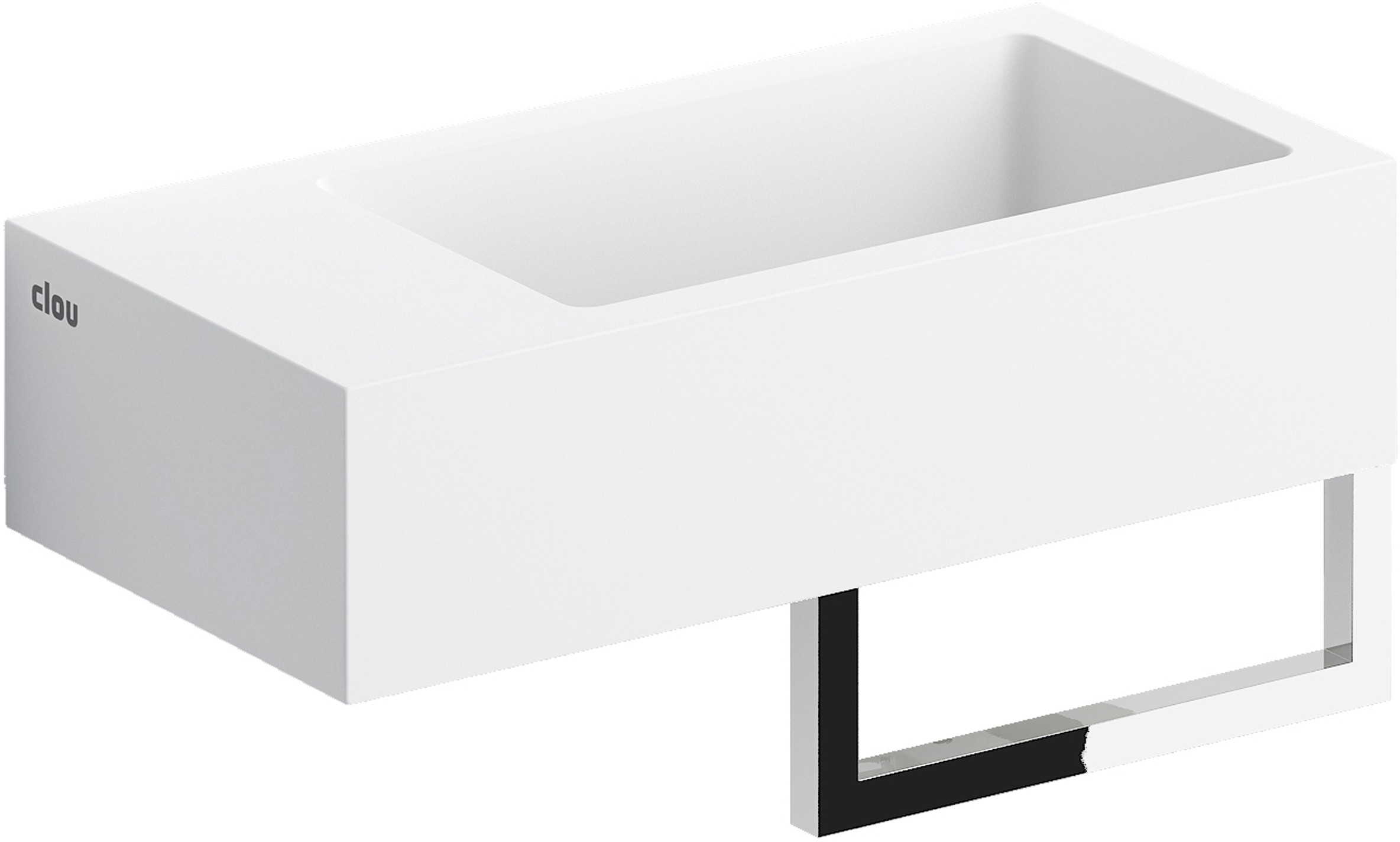 Clou Flush umývadlo 36x18 cm obdĺžnik klasické umývadlo-pultové umývadlo biela CL/03.13032.02