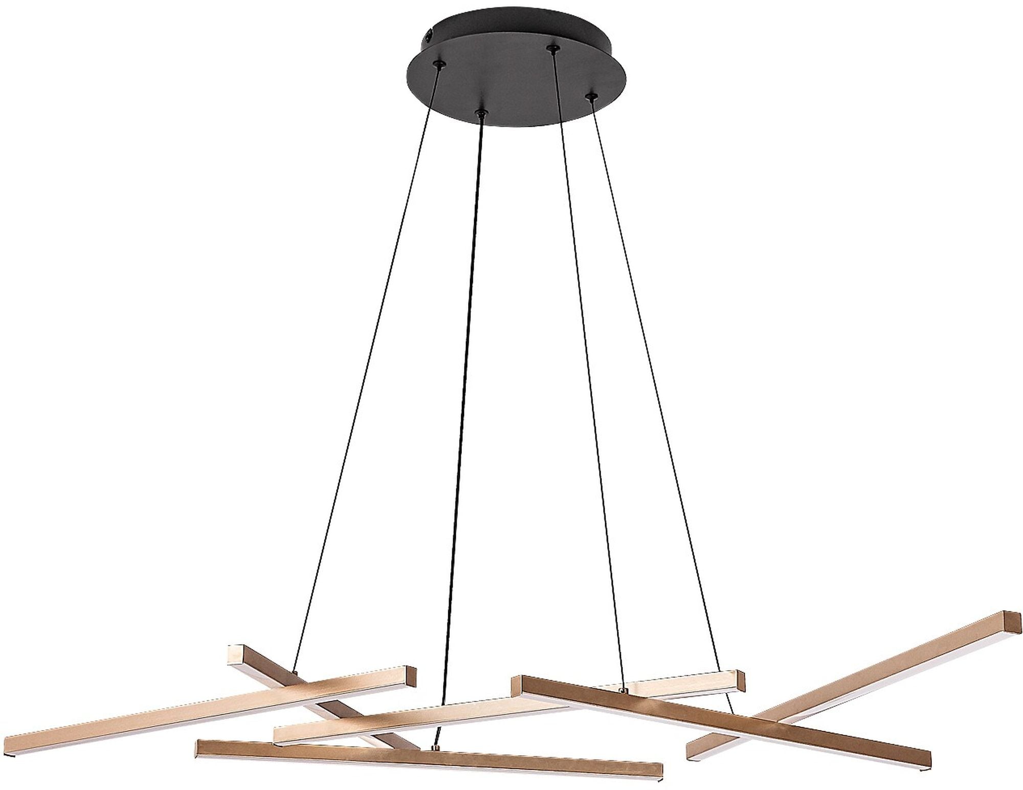 Rabalux Severine inteligentná závesná lampa 5x40 W biela-čierna-zlatá 72369