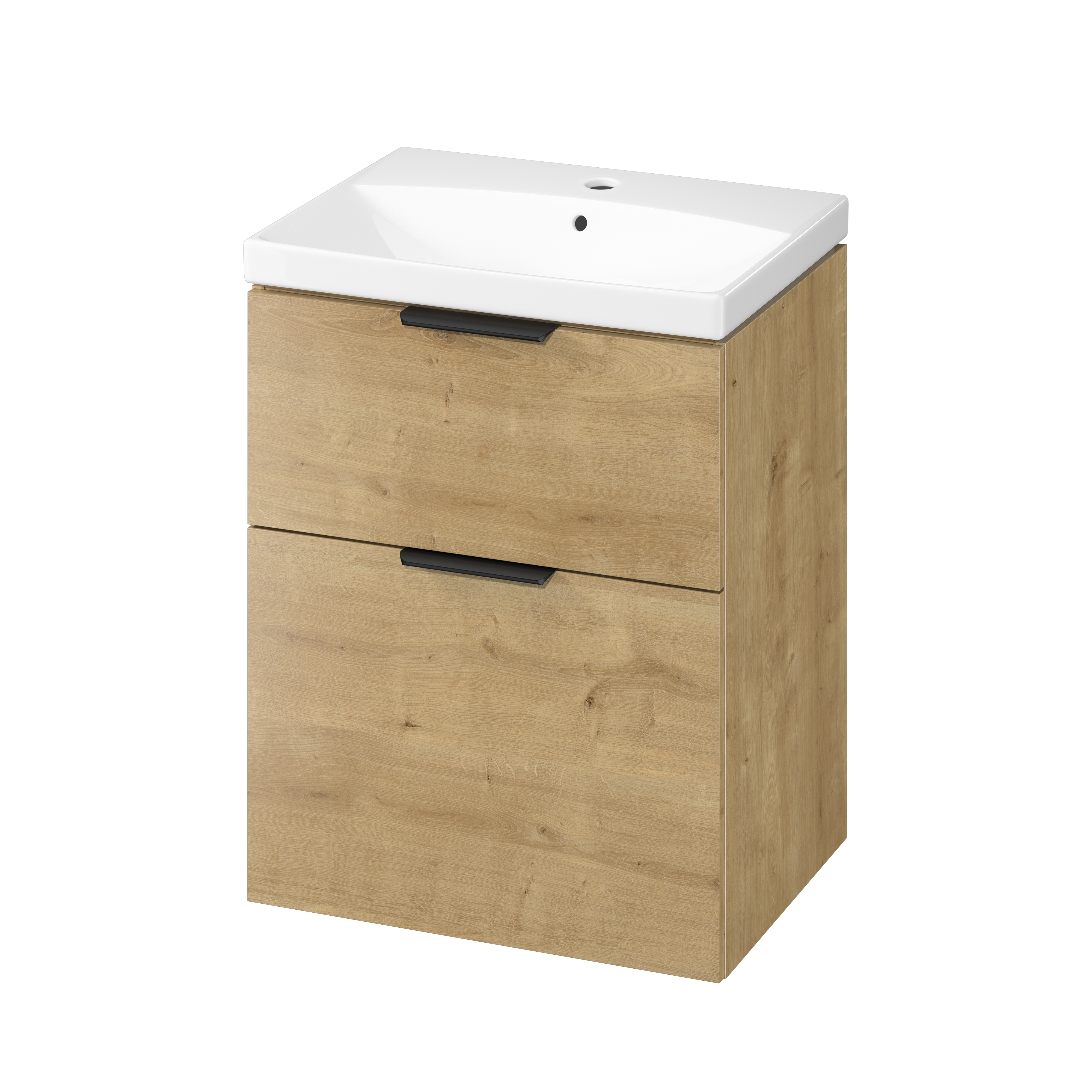 Cersanit City umývadlo so skrinkou 60 cm dub S4004-134