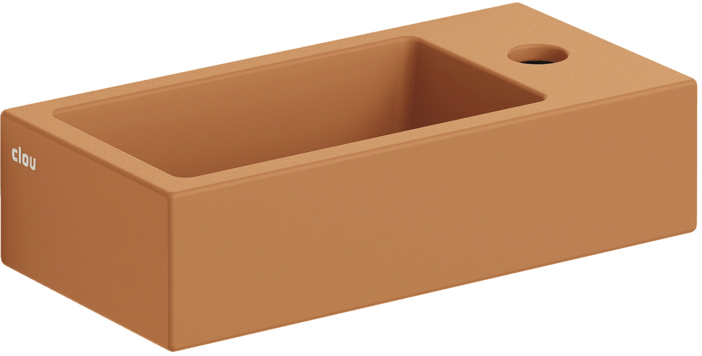 Clou Flush umývadlo 36x18 cm obdĺžnik klasické umývadlo-pultové umývadlo hnedá/béžová CL/03.36030
