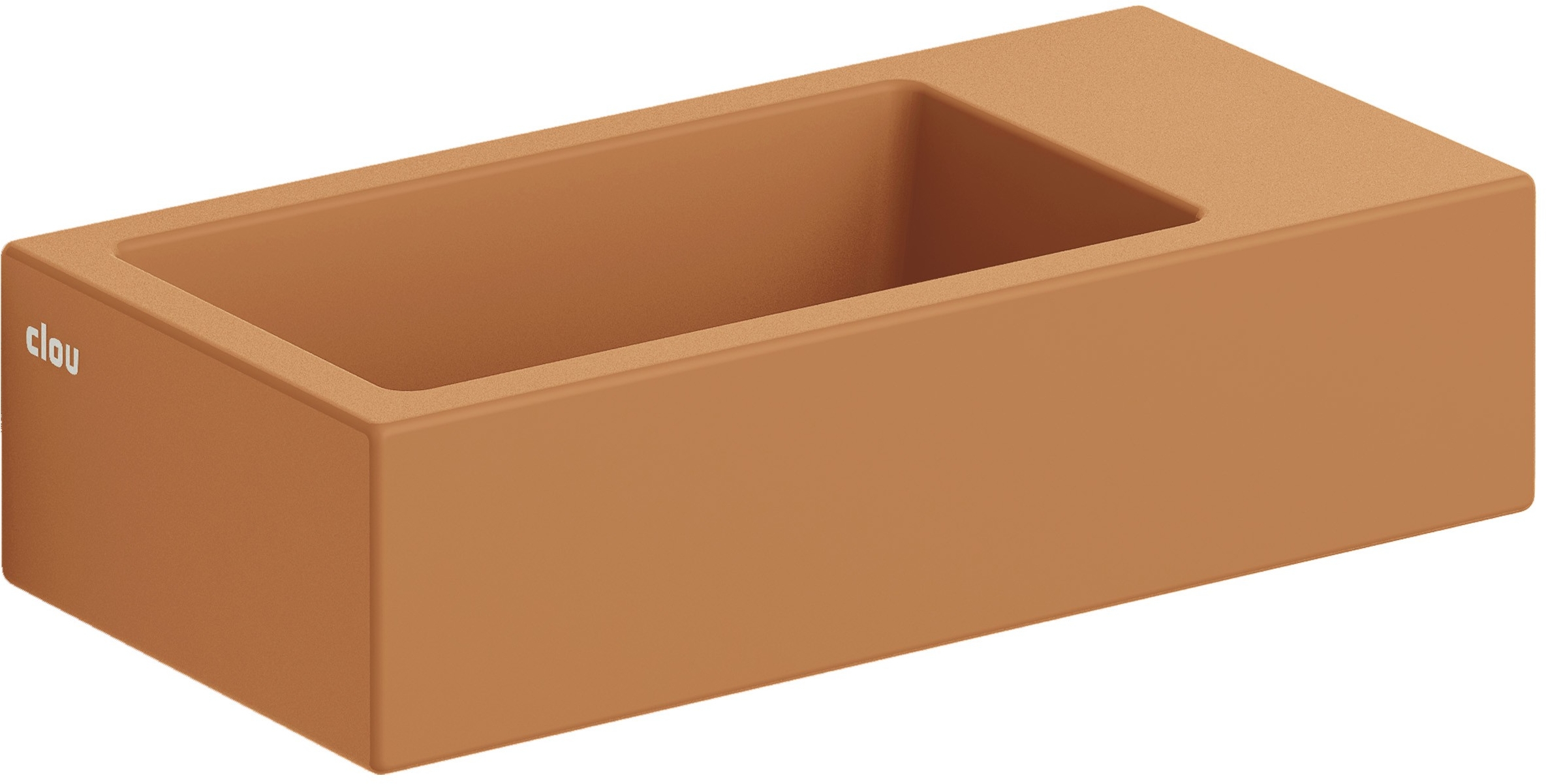 Clou Flush umývadlo 36x18 cm obdĺžnik klasické umývadlo-pultové umývadlo hnedá/béžová CL/03.36031