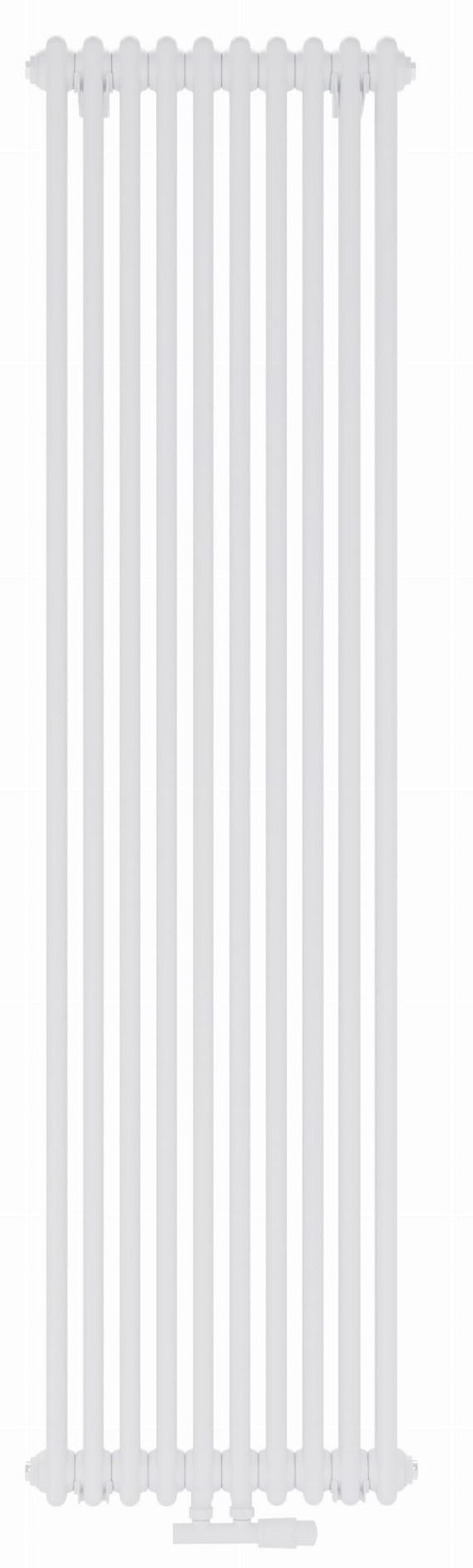 Luxrad Columnus 2 dekoratívny radiátor 180x29 cm podłączenie dolné biela COL2180002909016ZDC