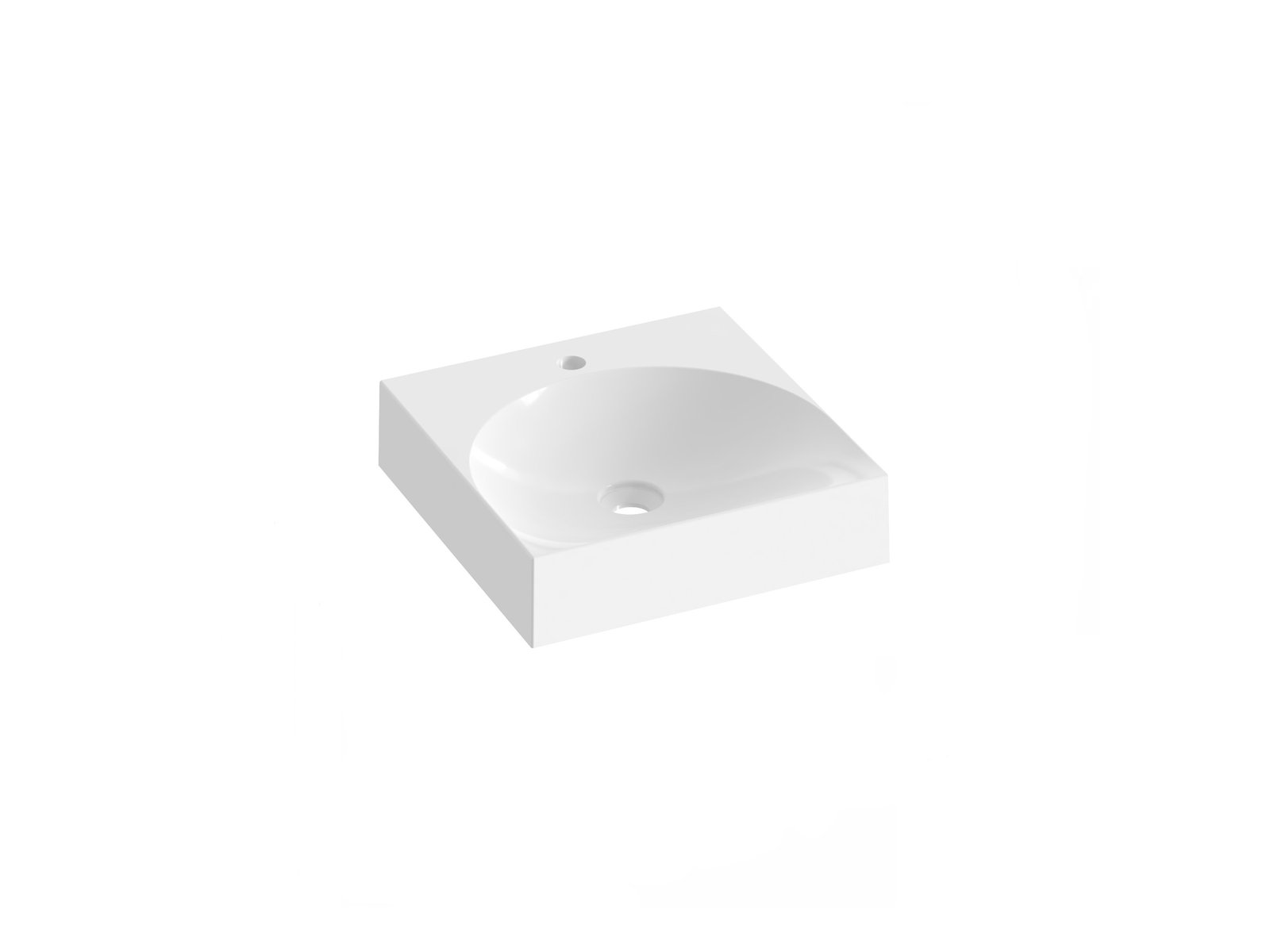 Ravak Lite umývadlo 45x45 cm štvorec klasické umývadlo biela XJX01245002
