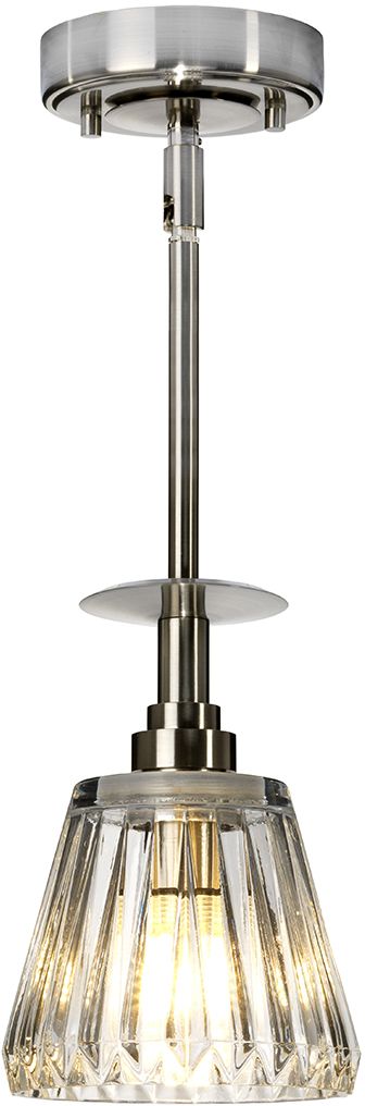 Elstead Lighting Agatha závesné svietidlo 1x3 W niklová BATH-AGATHA1P-BN