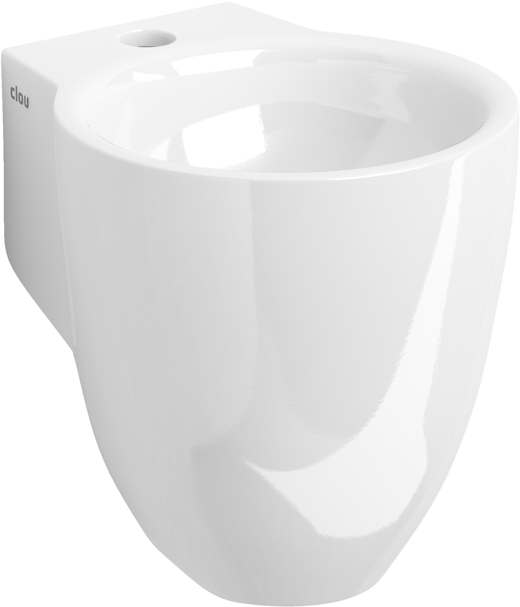 Clou Flush umývadlo 31.5x27 cm okrúhly klasické umývadlo biela CL/03.03060