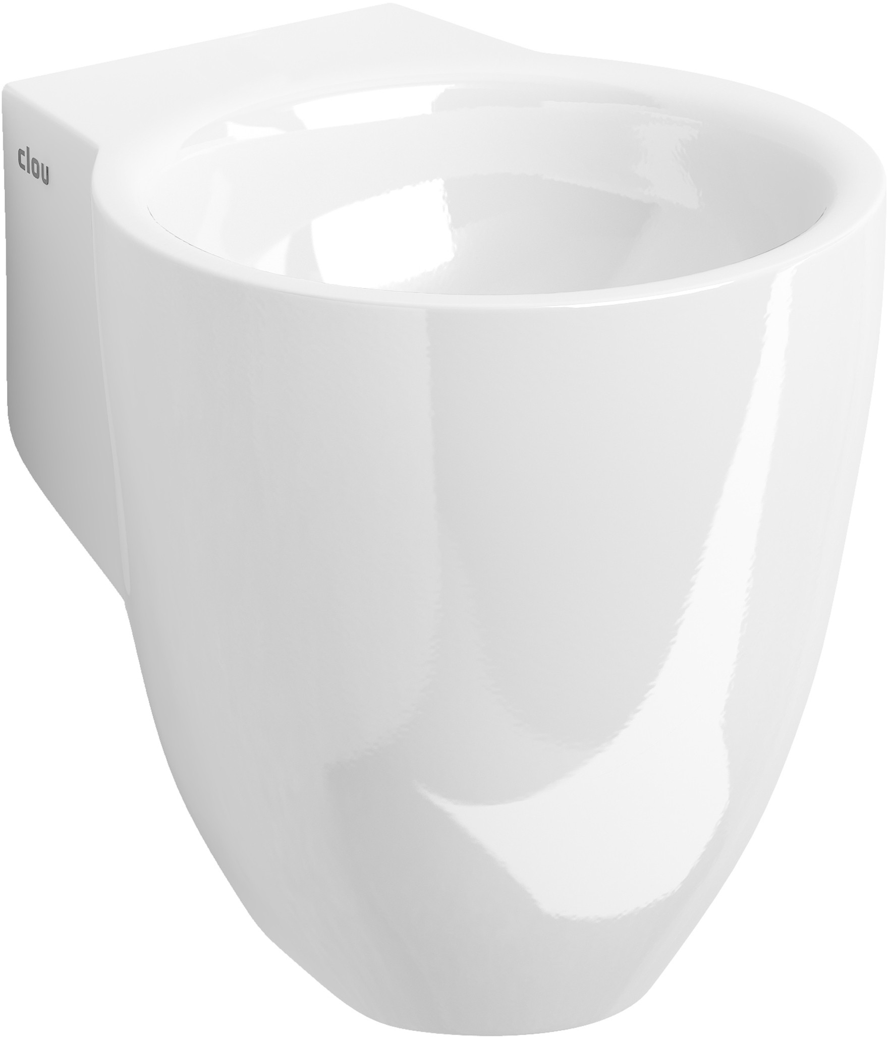 Clou Flush umývadlo 31.5x27 cm okrúhly klasické umývadlo biela CL/03.03061
