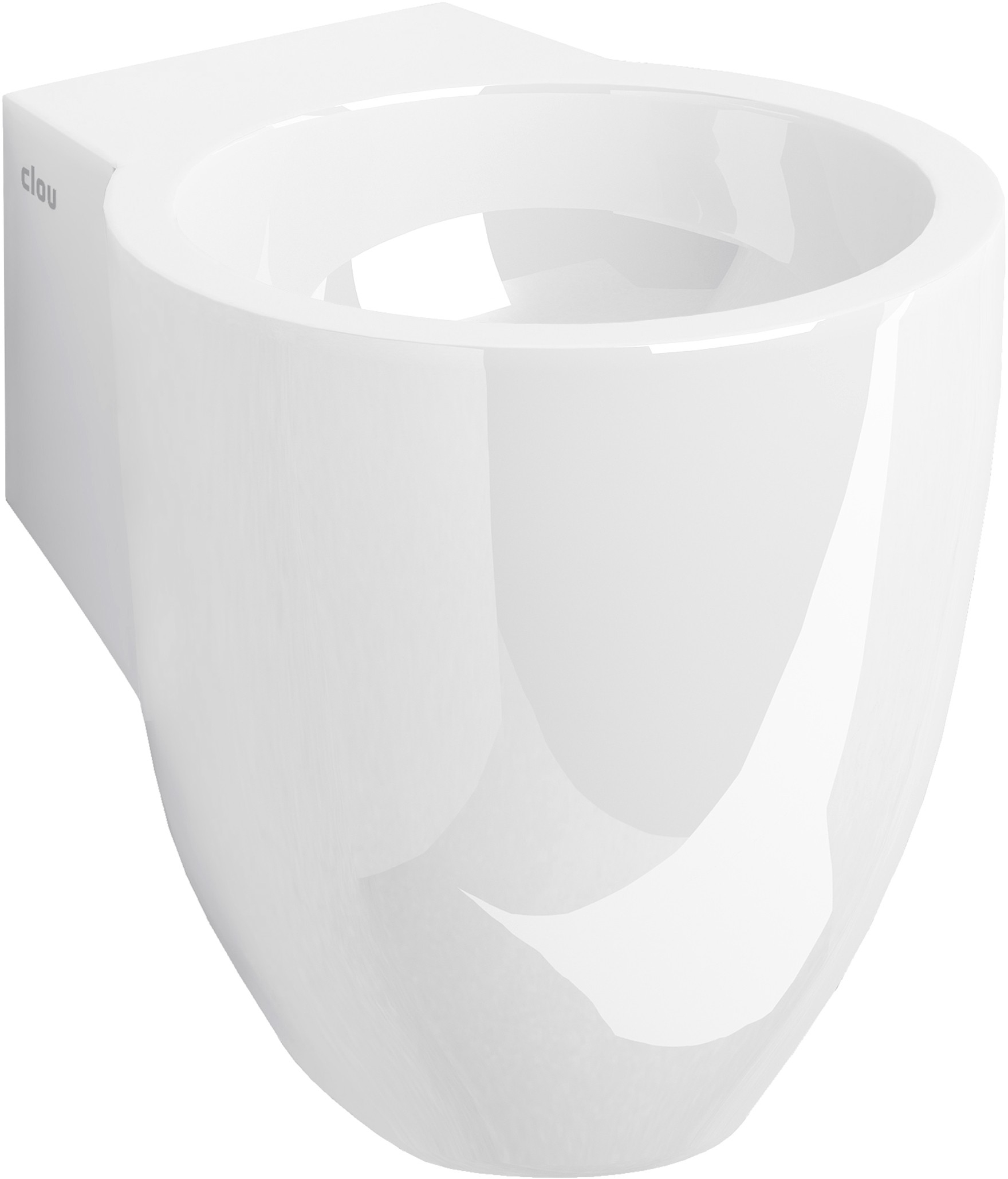 Clou Flush umývadlo 31.5x27 cm okrúhly klasické umývadlo biela CL/03.08061