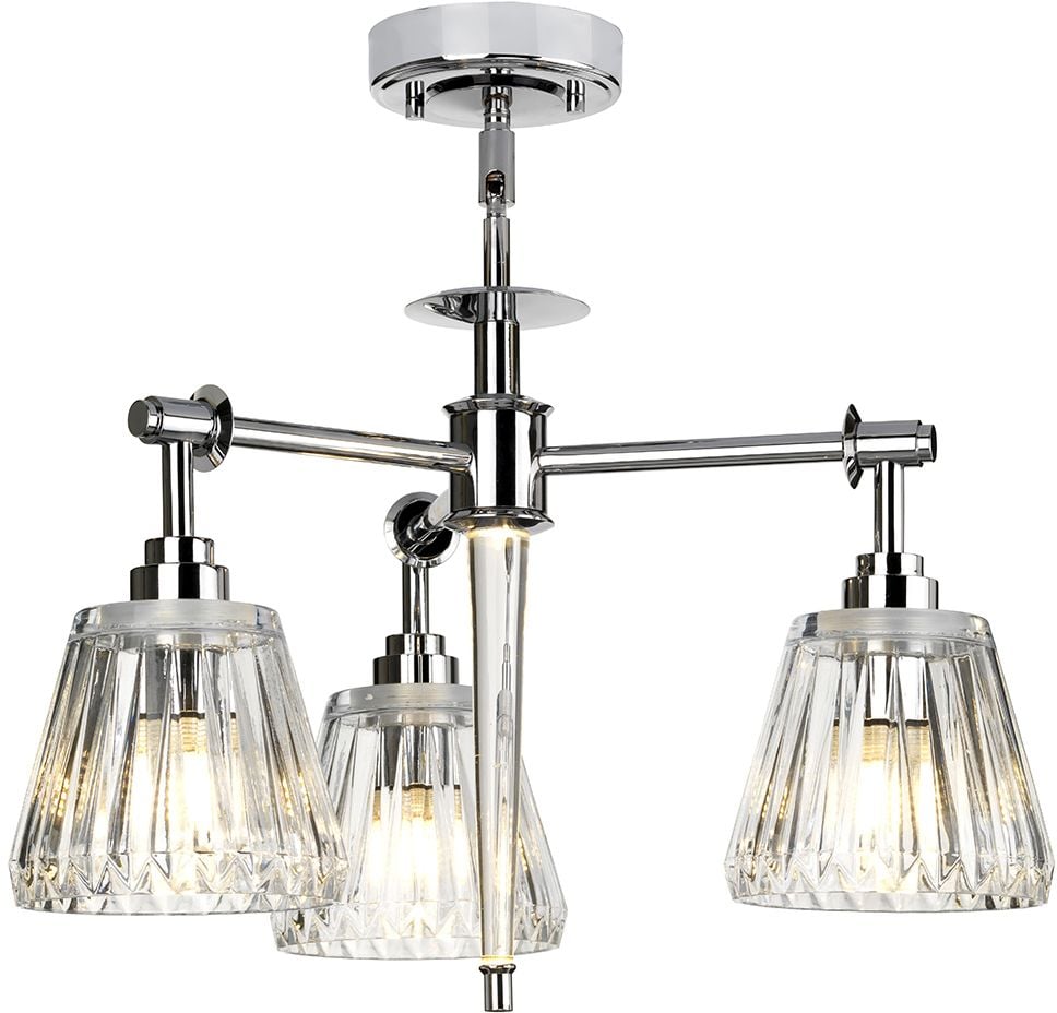 Elstead Lighting Agatha závesné svietidlo 4x3 W chrómová BATH-AGATHA3P-PC