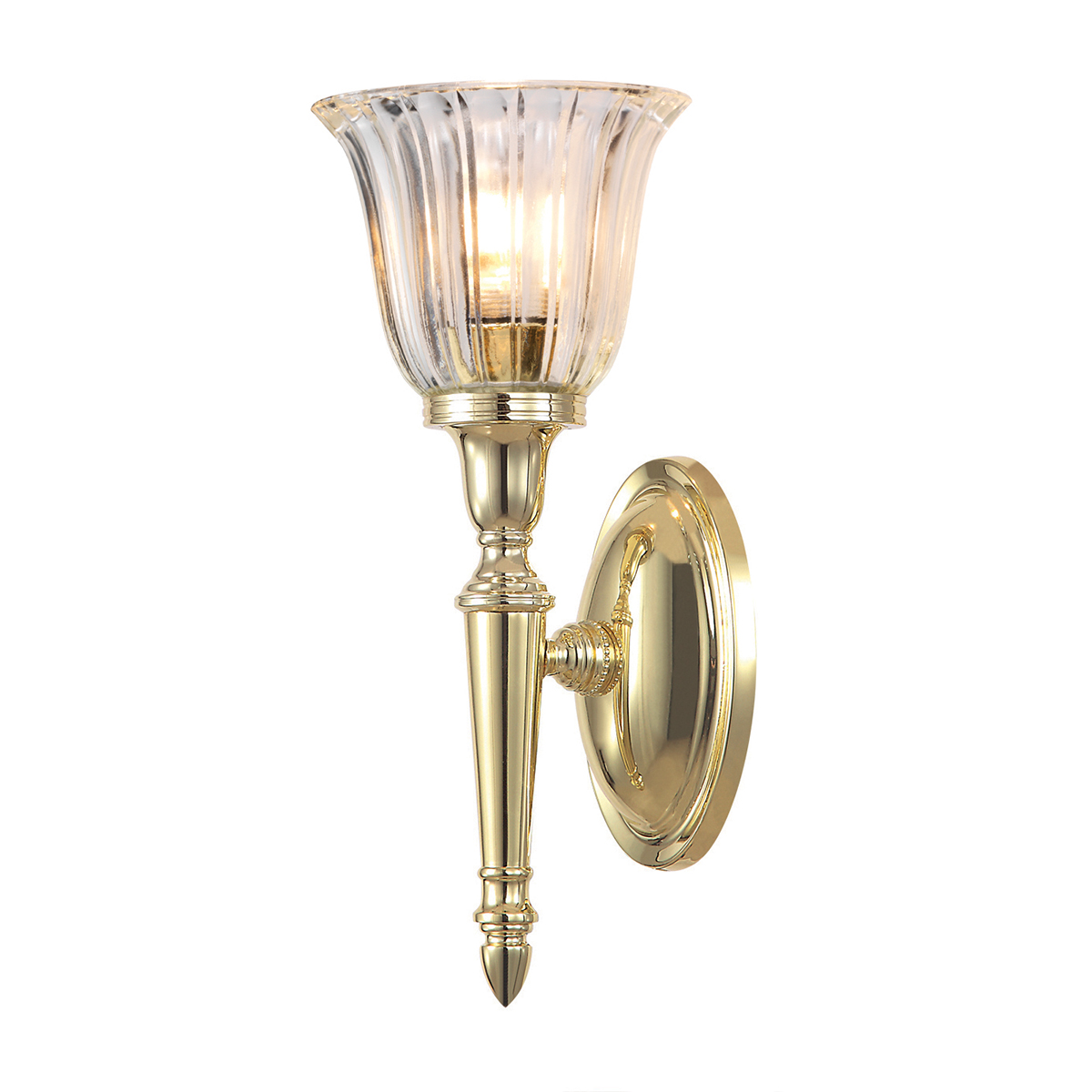 Elstead Lighting Dryden nástenná lampa 1x3 W mosadzná BATH-DRYDEN1-PB
