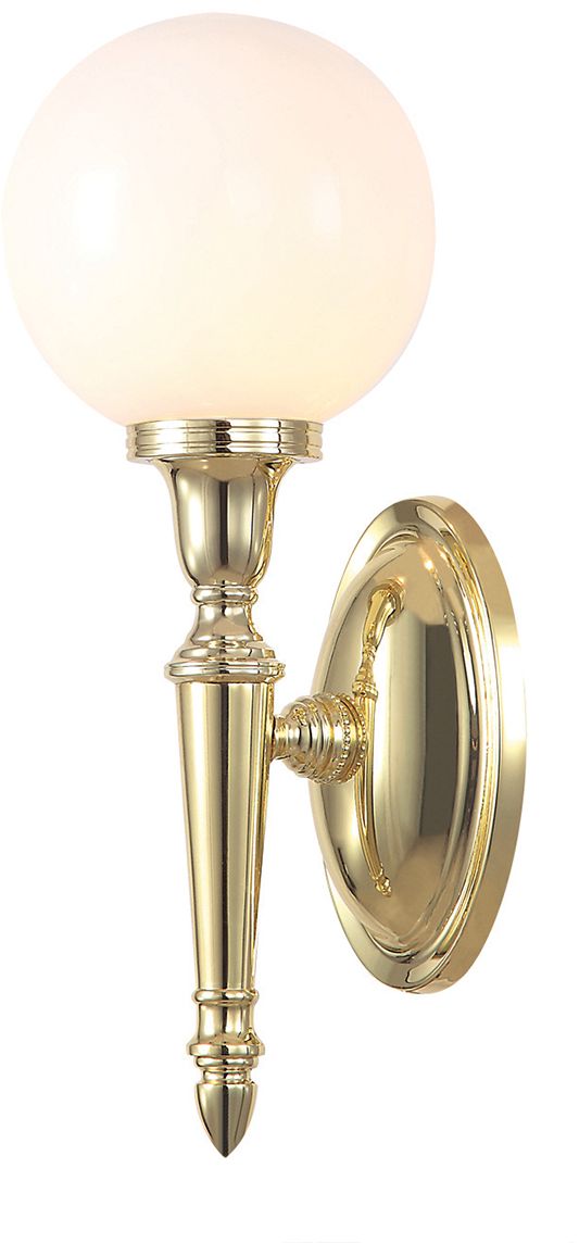 Elstead Lighting Dryden nástenná lampa 1x3 W mosadzná BATH-DRYDEN4-PB