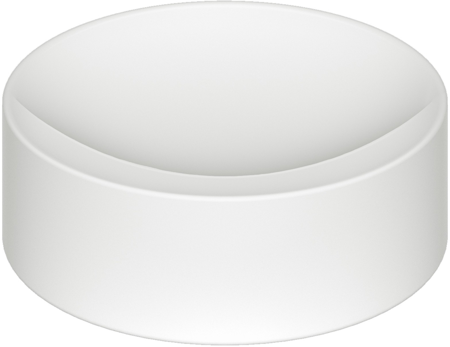 Clou Vale umývadlo 22x22 cm okrúhly pultové umývadlo biela CL/03.02164