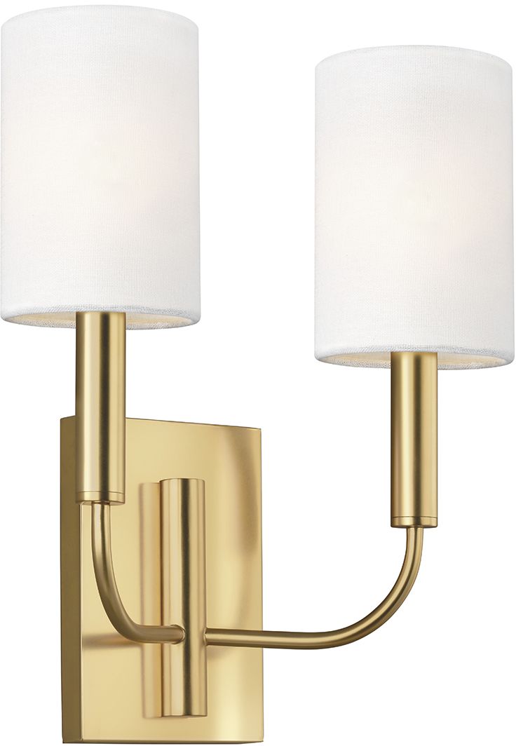 Elstead Lighting Brianna nástenná lampa 2x60 W mosadzná FE-BRIANNA2-BB