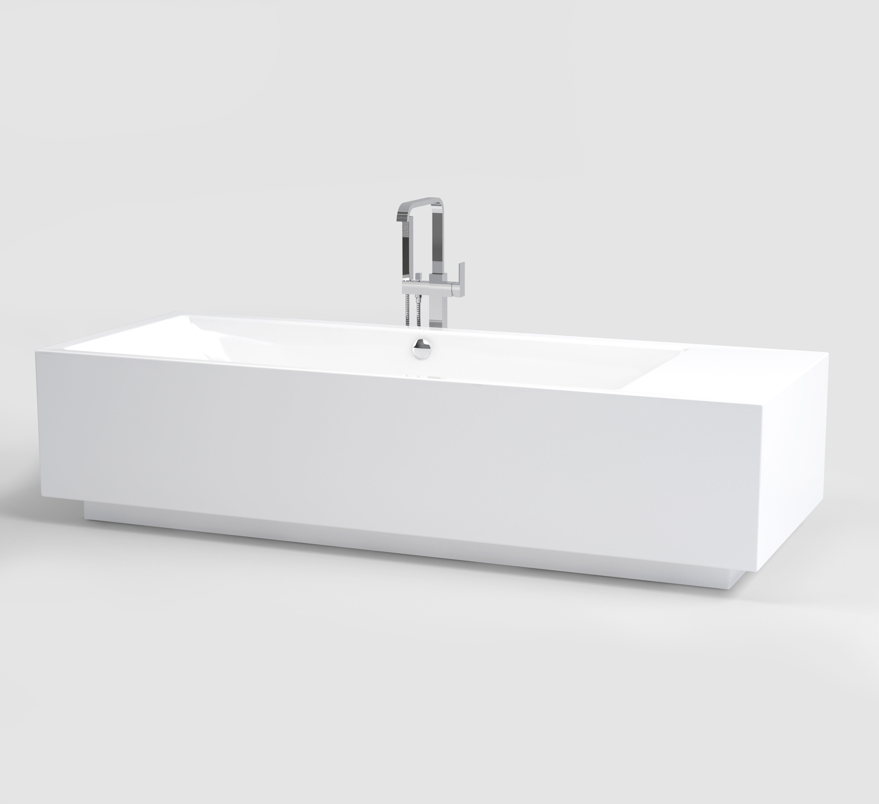 Clou Wash Me voľne stojaca vaňa 220x85 cm obdĺžnikové biela CL/05.50010