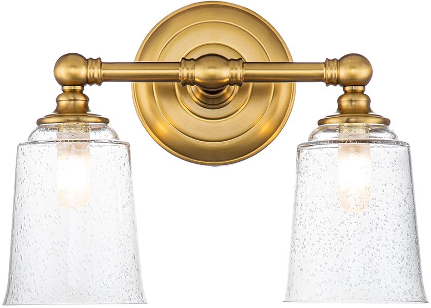 Elstead Lighting Huguenot Lake nástenná lampa 2x3 W mosadzná FE-HUGOLAKE2BATH-BB