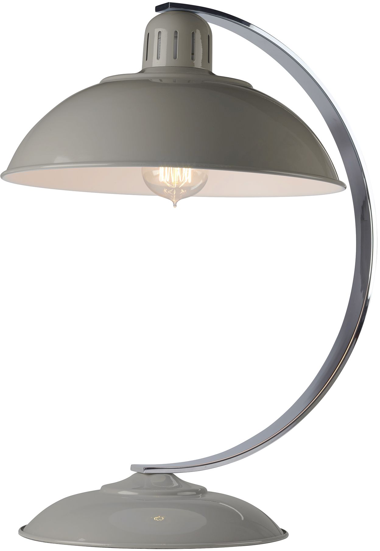 Elstead Lighting Franklin stolová lampa 1x60 W sivá FRANKLIN-GREY