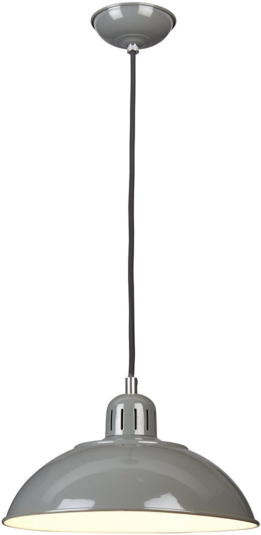 Elstead Lighting Franklin závesné svietidlo 1x60 W sivá/popolnato sivá FRANKLIN-P-GY