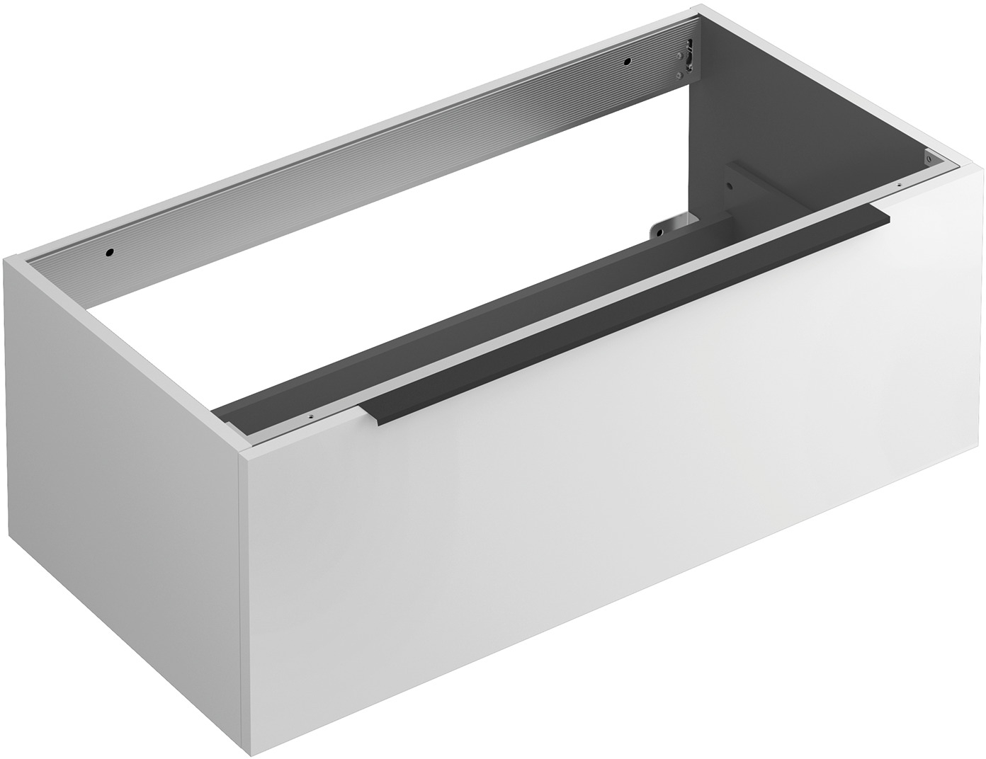 Kludi Icos skrinka 100x50x35 cm závesná kúpeľňová skrinka pod umývadlo biela 50S10053