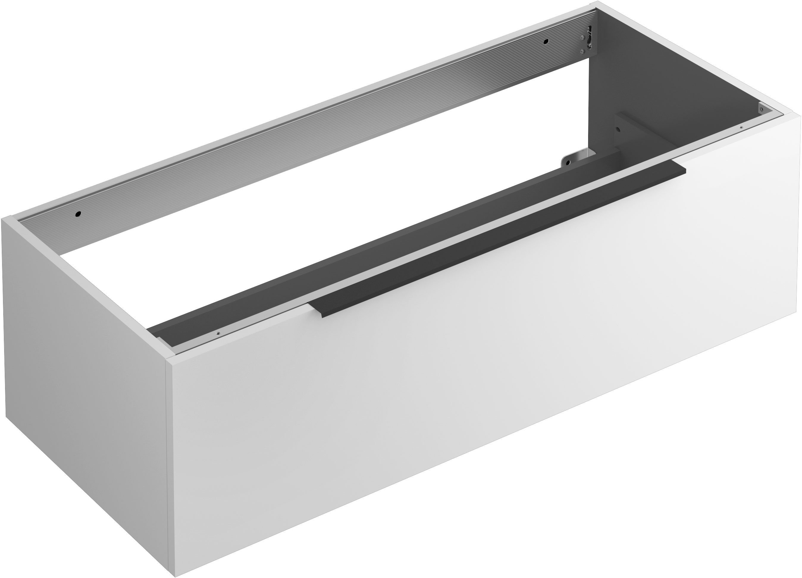 Kludi Icos skrinka 120x50x35 cm závesná kúpeľňová skrinka pod umývadlo biela 50S12053