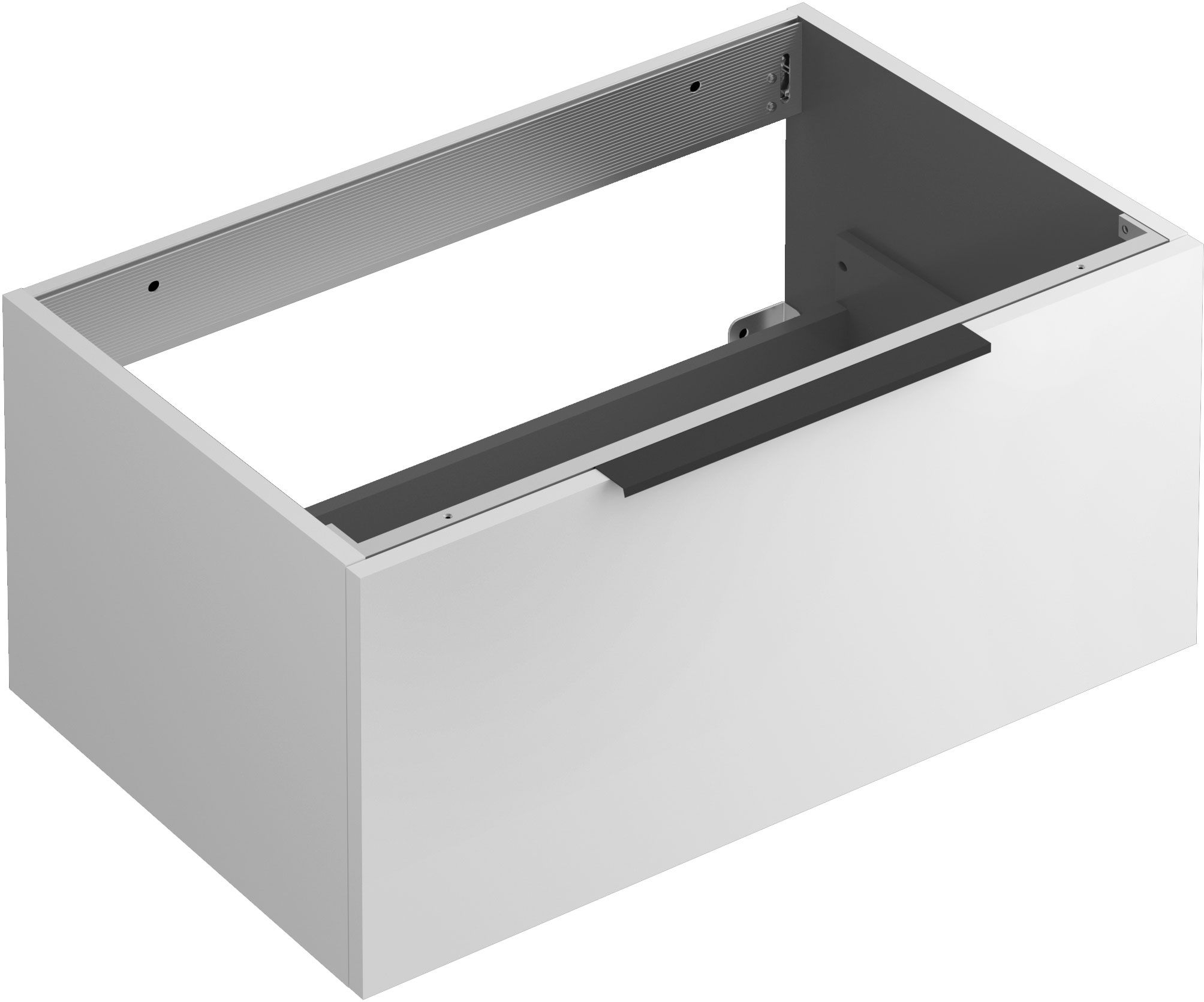 Kludi Icos skrinka 80x50x35 cm závesná kúpeľňová skrinka pod umývadlo biela 50S8053