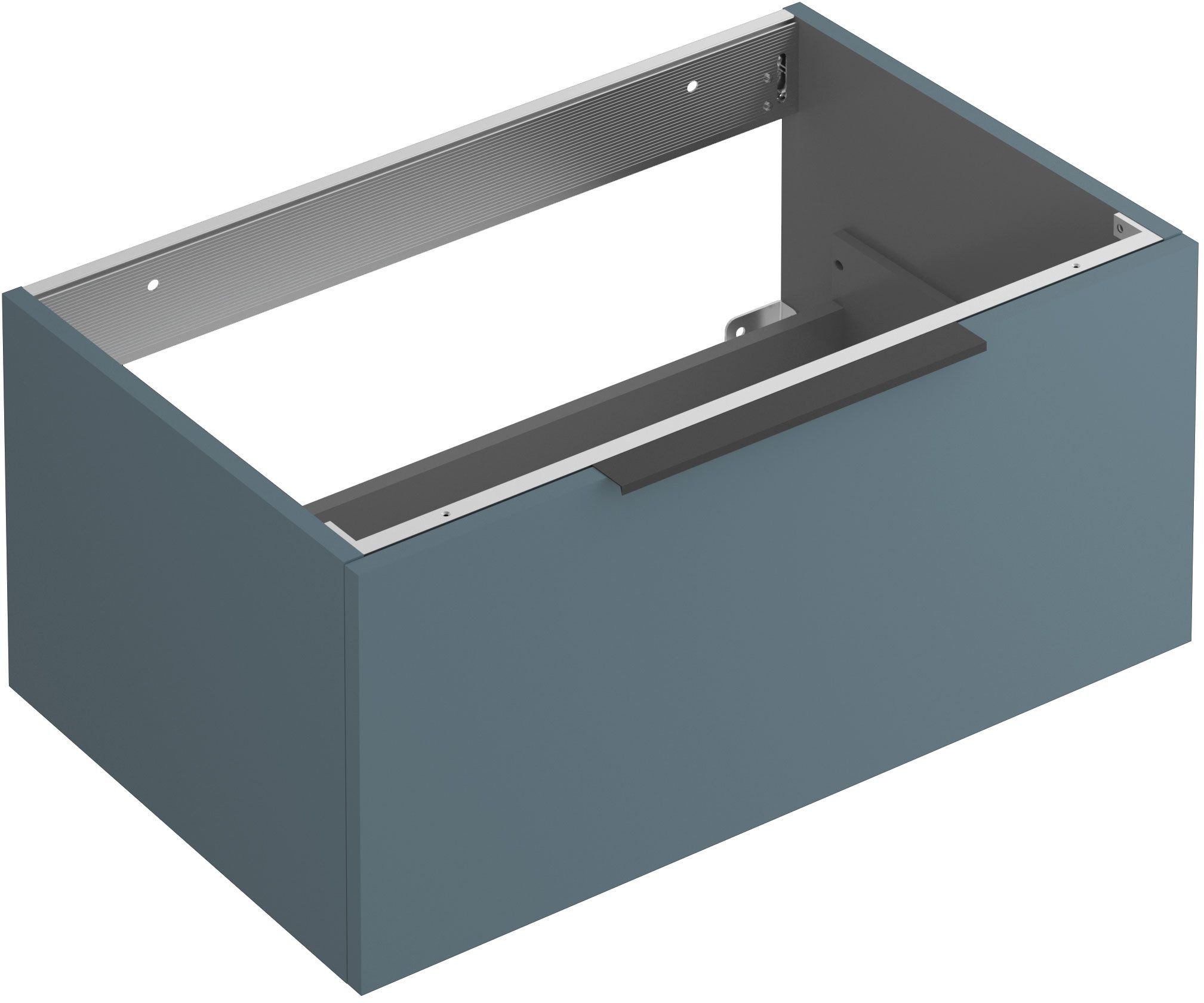 Kludi Icos skrinka 80x50x35 cm závesná kúpeľňová skrinka pod umývadlo modrá 50S80O3