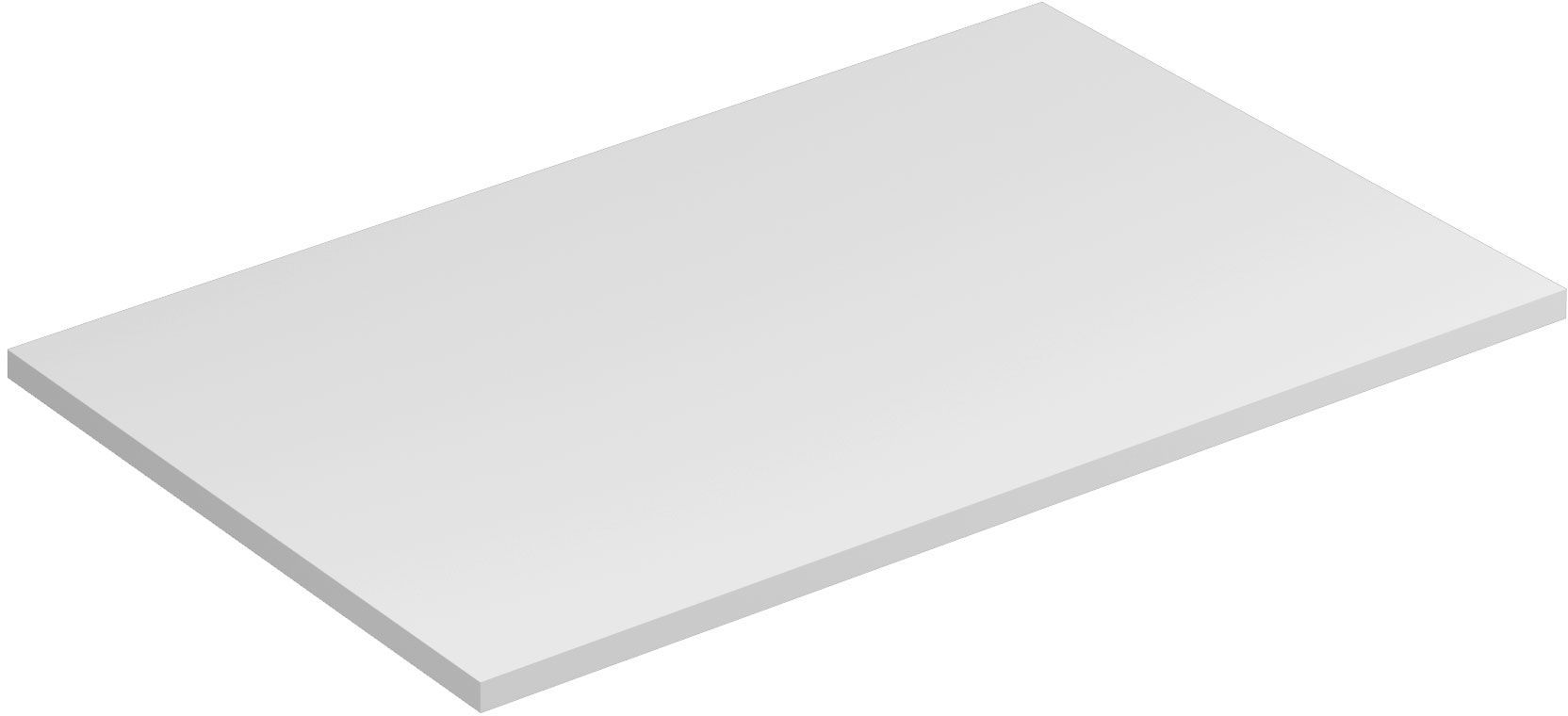 Kludi Icos doska na skrinku 80x50 cm biela 50T8053