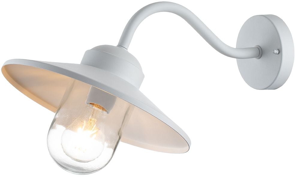 Elstead Lighting Klampenborg vonkajšie nástenné svietidlo 1x60 W biela KLAMPENBORG-WHT