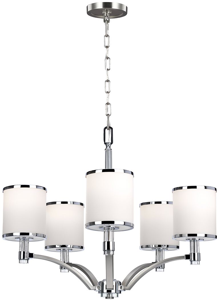 Elstead Lighting Prospect Park závesné svietidlo 5x60 W chrómová-niklová FE-PROSPECT-PARK5