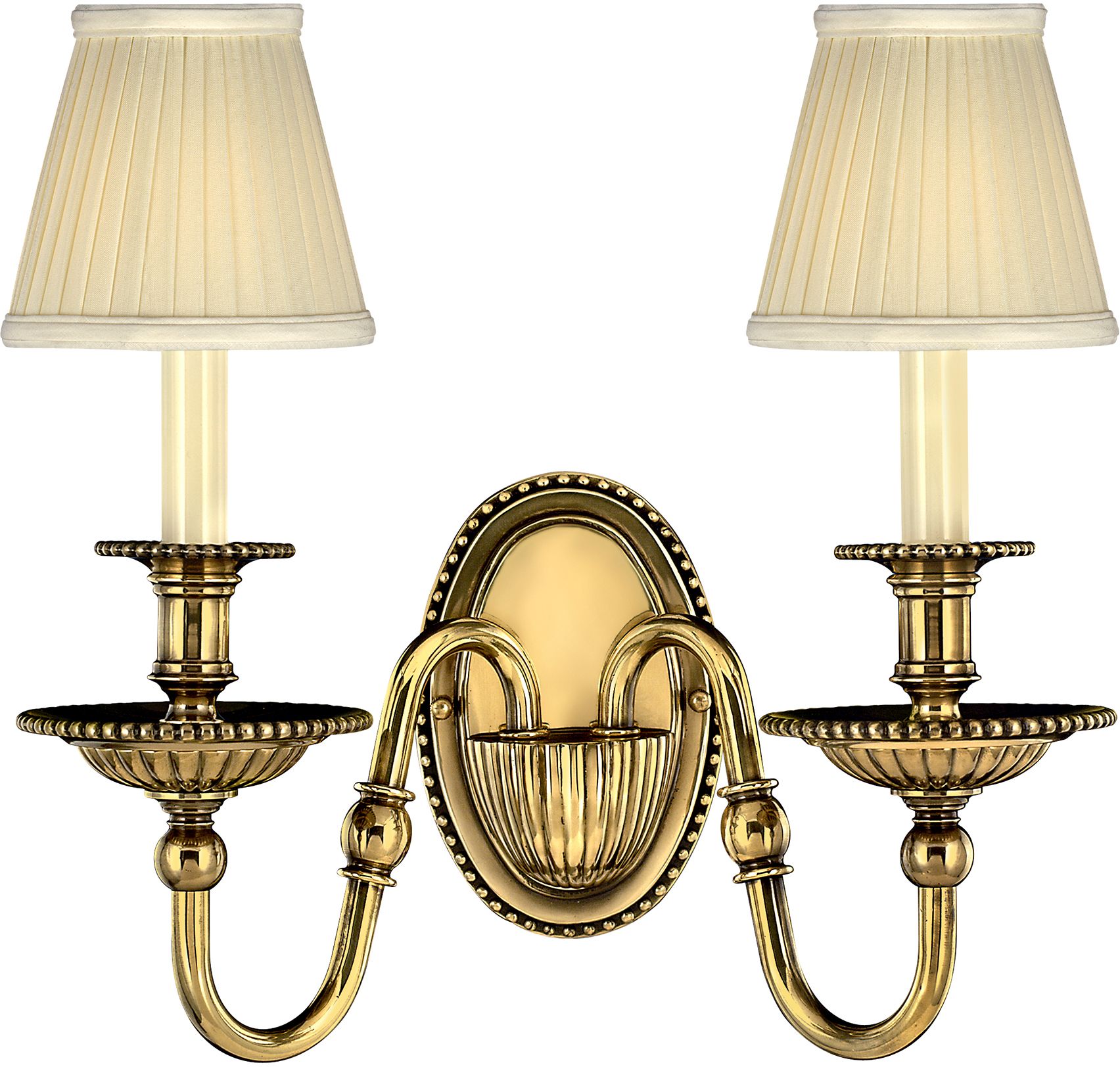 Elstead Lighting Cambridge nástenná lampa 2x40 W mosadzná HK-CAMBRIDGE2