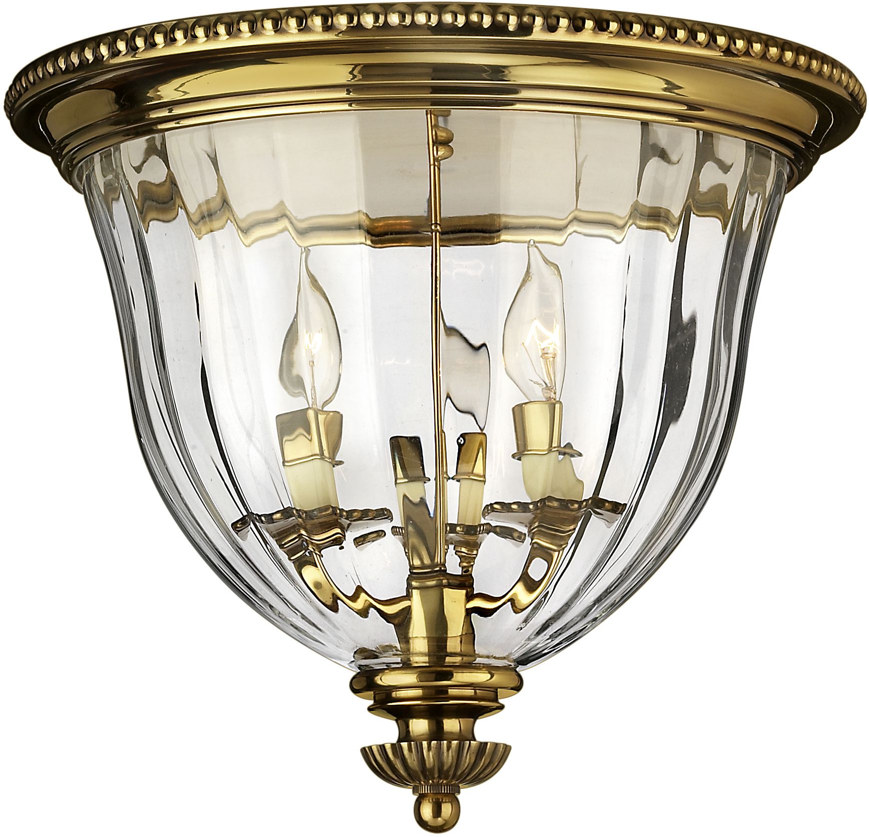 Elstead Lighting Cambridge stropné svietidlo 2x60 W mosadzná HK-CAMBRIDGE-F-B