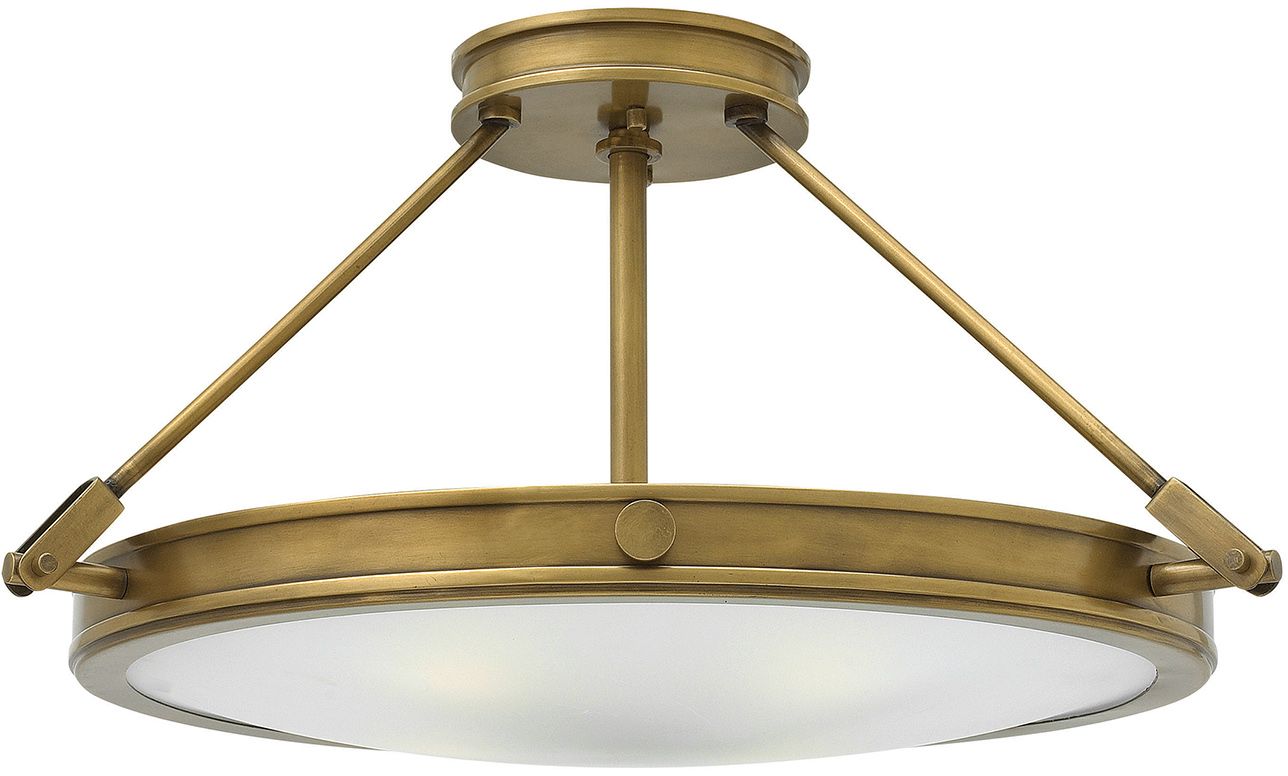 Elstead Lighting Collier stropné svietidlo 4x40 W mosadzná HK-COLLIER-SF-M
