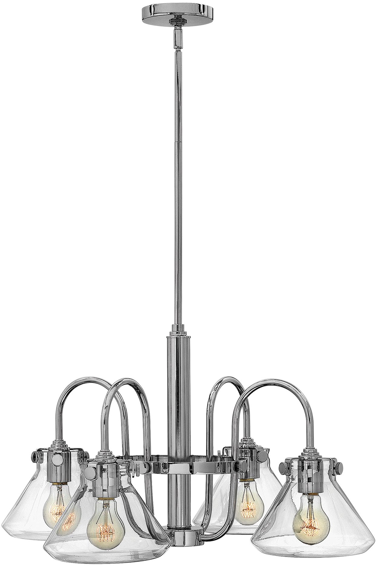 Elstead Lighting Congress závesné svietidlo 4x60 W chrómová HK-CONGRESS4-A-CM