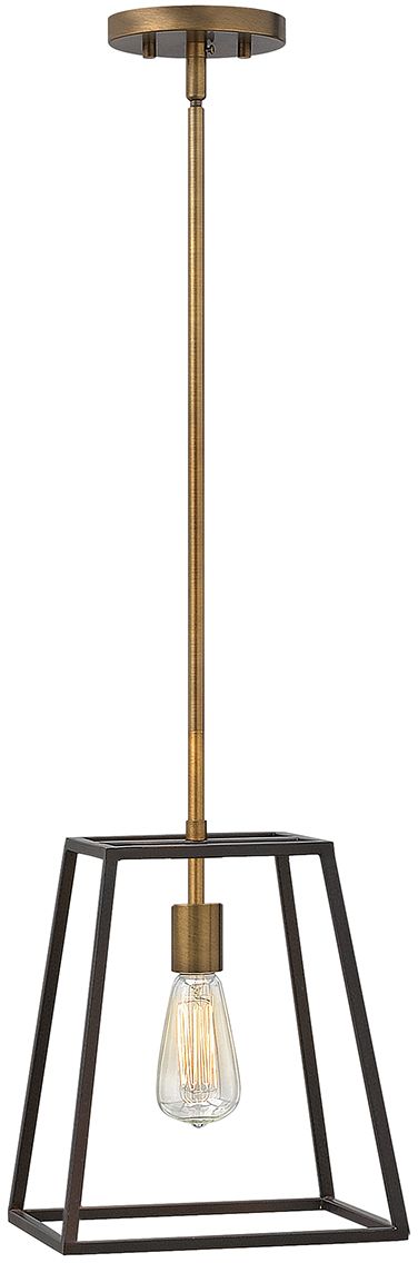 Elstead Lighting Fulton závesné svietidlo 1x60 W mosadzná-hnedá HK-FULTON-P