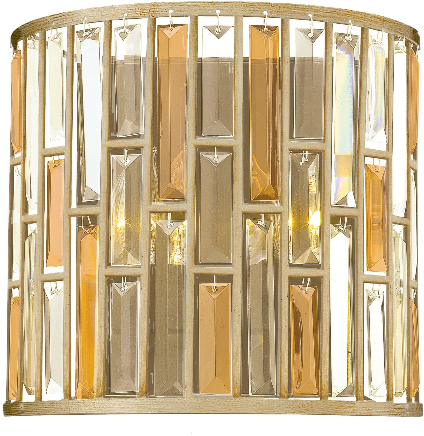 Elstead Lighting Gemma nástenná lampa 2x60 W strieborná HK-GEMMA2-A-SL