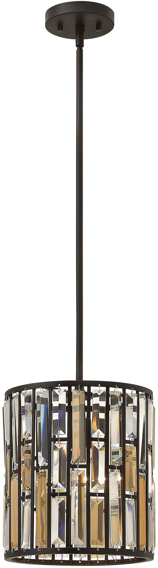 Elstead Lighting Gemma závesné svietidlo 1x60 W hnedá HK-GEMMA-P-A-VBZ