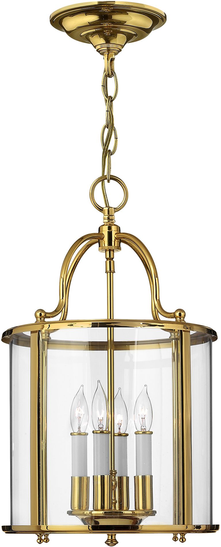 Elstead Lighting Gentry závesné svietidlo 4x60 W mosadzná HK-GENTRY-P-M-PB