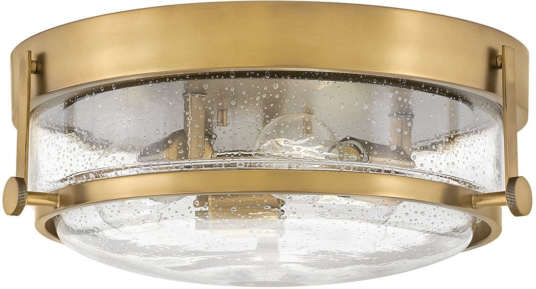 Elstead Lighting Harper stropné svietidlo 3x60 W mosadzná-priehľadná HK-HARPER-F-HB-CS