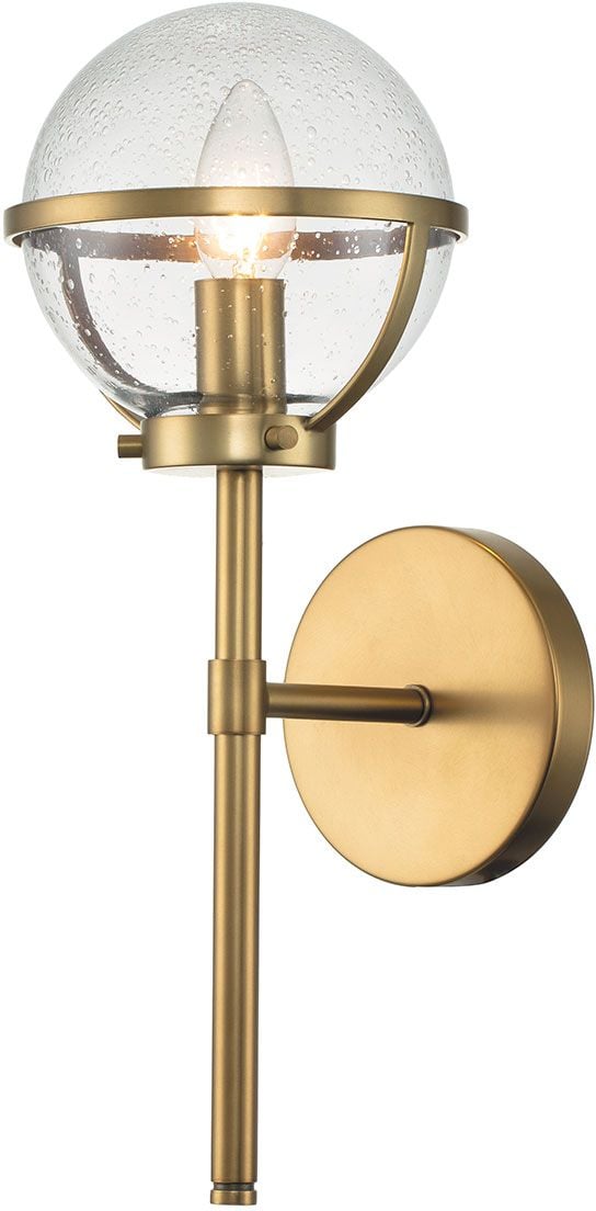 Elstead Lighting Hollis nástenná lampa 1x40 W mosadzná HK-HOLLIS1-C-HB-BATH