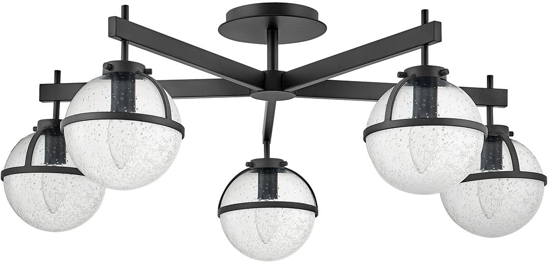 Elstead Lighting Hollis stropné svietidlo 5x40 W čierna HK-HOLLIS-5-C-BK
