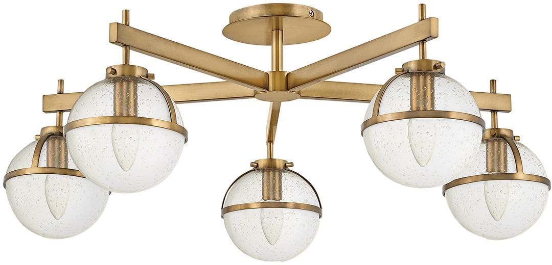 Elstead Lighting Hollis stropné svietidlo 5x40 W mosadzná HK-HOLLIS-5-C-HB