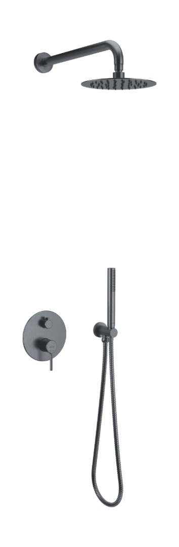 Excellent Pi sprchová súprava podomietková s dažďovou sprchou grafitová AREX.SET.1245AB